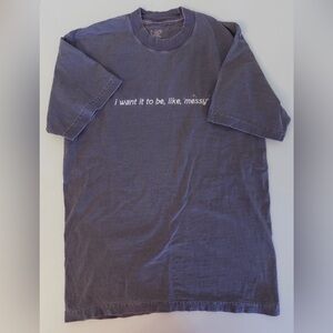 Olivia Rodrigo Official Sour Merch I want it to be like messy T-shirt Small